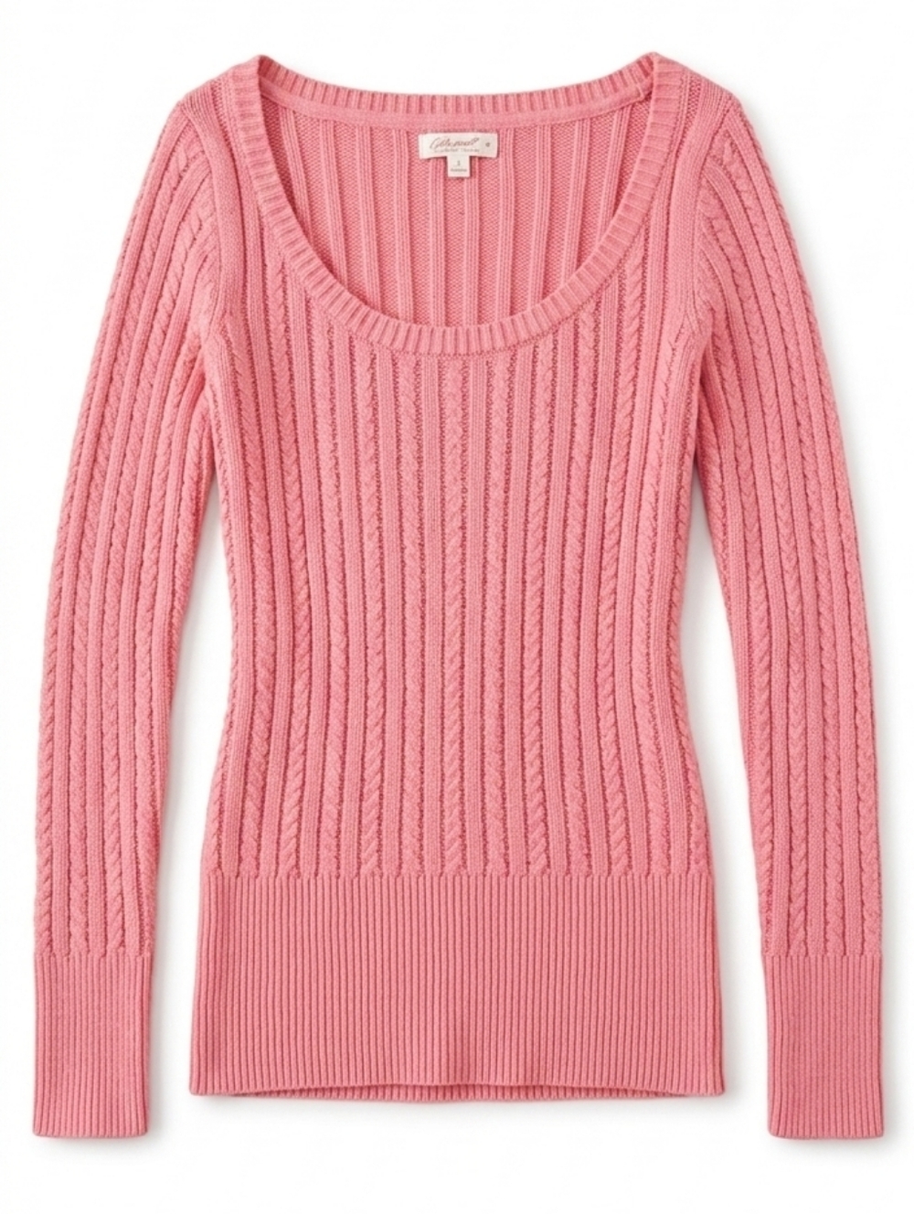 Old Navy Pink Knit Scoop Neck Sweater